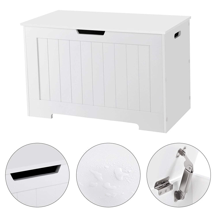 [US Warehouse] Lift Top Entryway Storage Chest / Bench Wooden Toy Box with 2 Safety Hinge, Size: 76x40x48cm