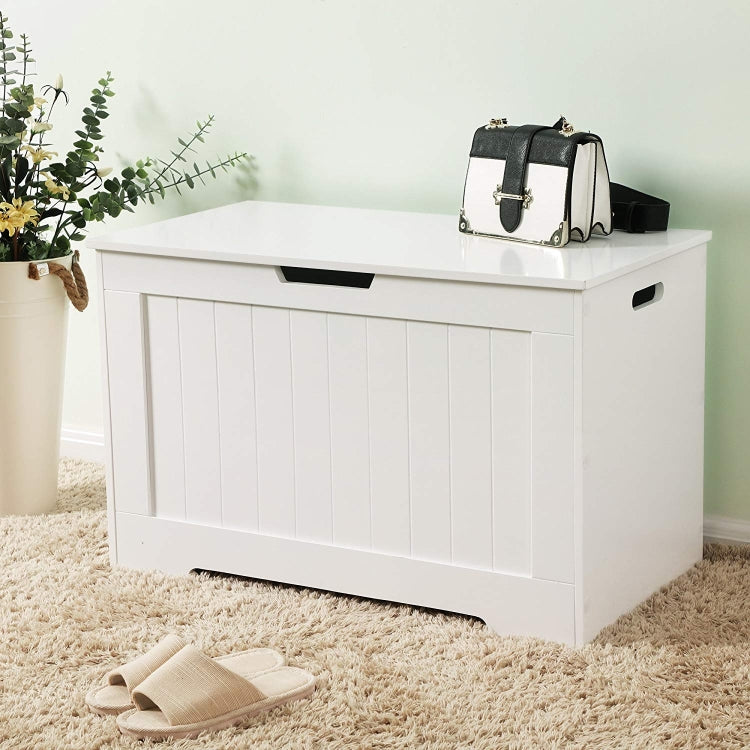[US Warehouse] Lift Top Entryway Storage Chest / Bench Wooden Toy Box with 2 Safety Hinge, Size: 76x40x48cm