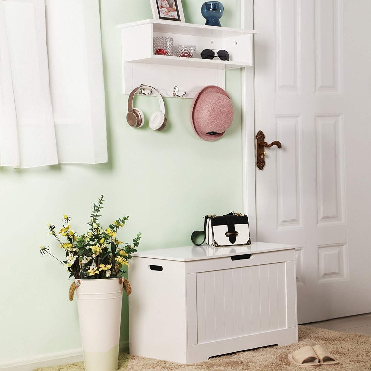 [US Warehouse] Lift Top Entryway Storage Chest / Bench Wooden Toy Box with 2 Safety Hinge, Size: 76x40x48cm