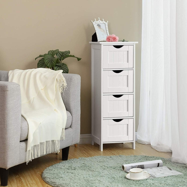 [US Warehouse] Bathroom Storage Cabinet Freestanding Office Cabinet with Drawers, Size: 30x30x82cm