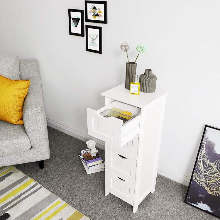 [US Warehouse] Bathroom Storage Cabinet Freestanding Office Cabinet with Drawers, Size: 30x30x82cm