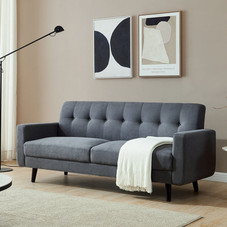 [US Warehouse] Mid-Century Modern Fabric Sofa, Size: 200 x 76 x 84cm