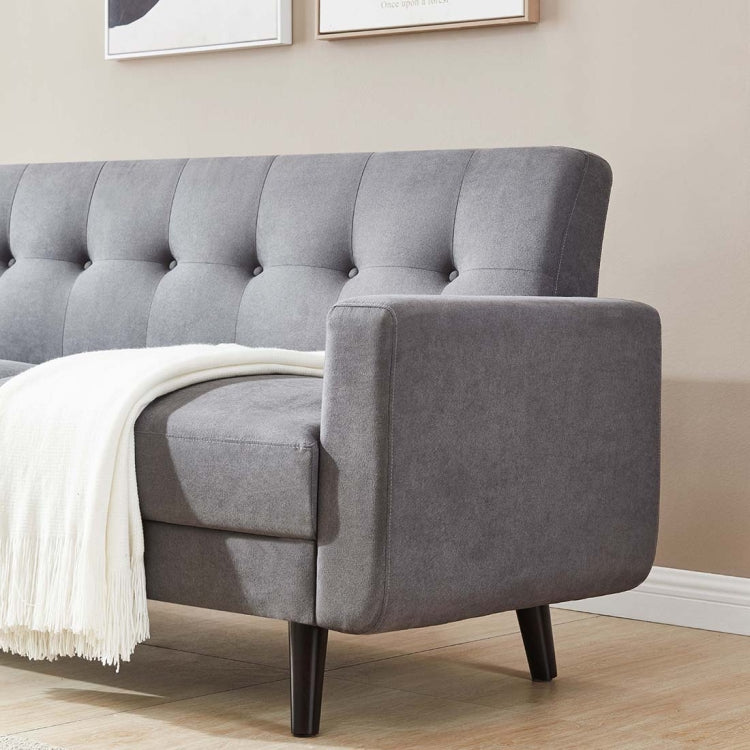 [US Warehouse] Mid-Century Modern Fabric Sofa, Size: 200 x 76 x 84cm