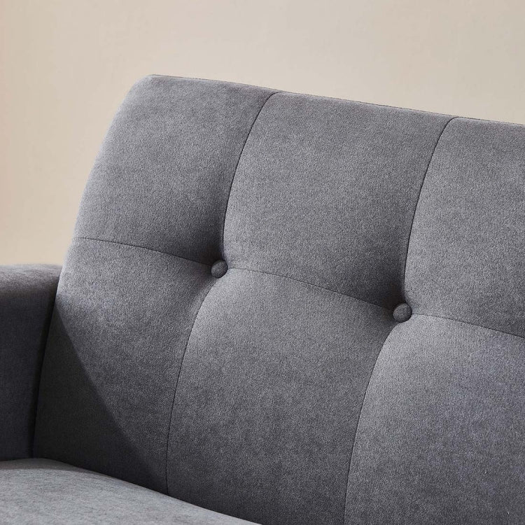 [US Warehouse] Mid-Century Modern Fabric Sofa, Size: 200 x 76 x 84cm