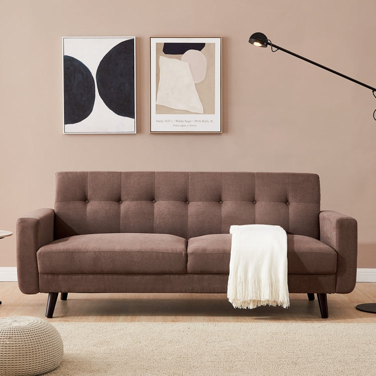[US Warehouse] Mid-Century Modern Fabric Sofa, Size: 200 x 76 x 84cm