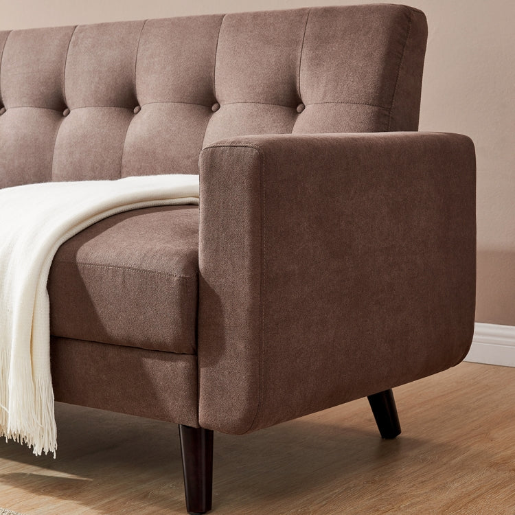 [US Warehouse] Mid-Century Modern Fabric Sofa, Size: 200 x 76 x 84cm