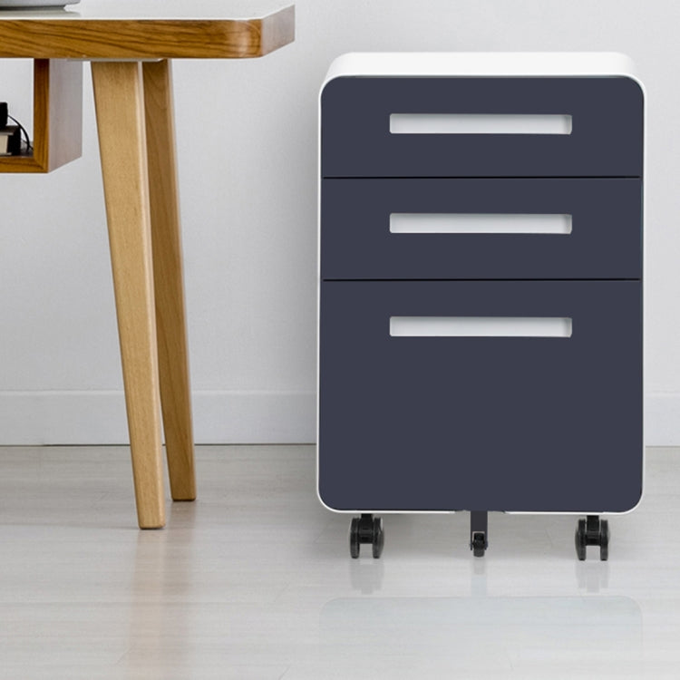 [US Warehouse] 3-Drawer Mobile File Cabinet Wheel Anti-tilt Mechanism Casters Lockable Storage Cabinet