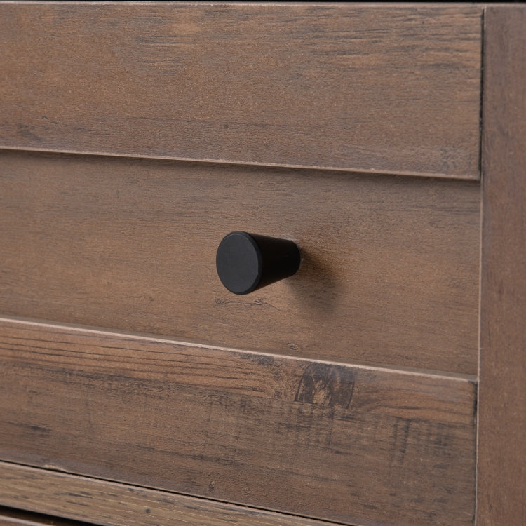 [US Warehouse] Entryway Hallway Living Room Rustic Console Table with Drawer and Storage, Size: 76 x 40 x 84cm(Dark Wood)