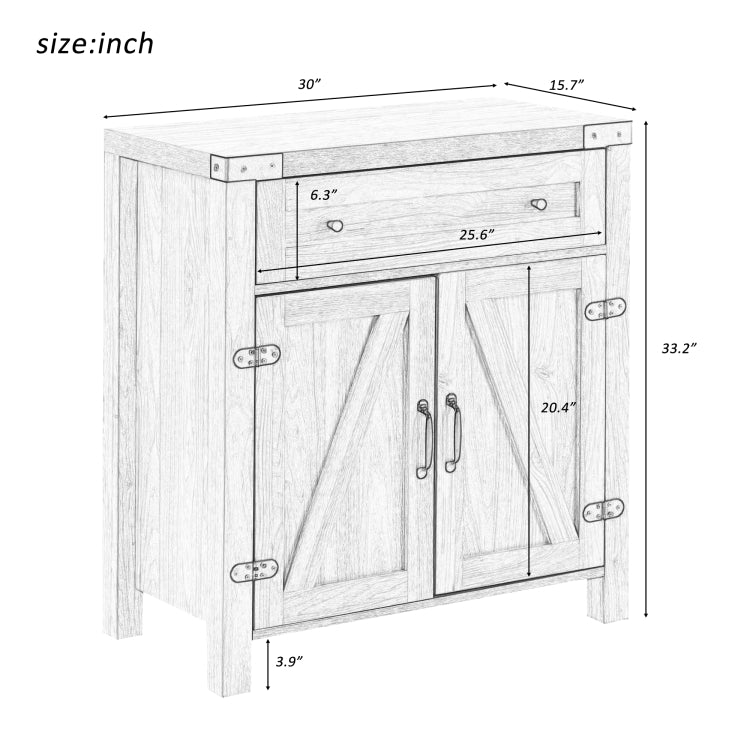 [US Warehouse] Entryway Hallway Living Room Rustic Console Table with Drawer and Storage, Size: 76 x 40 x 84cm(Dark Wood)