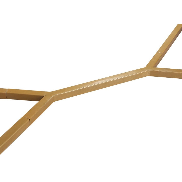 [US Warehouse] Mid Century Modern Stylish Y-leg base Rectangle Coffee Table, Size: 107 x 56 x 46cm(Distressed Wood Golden)