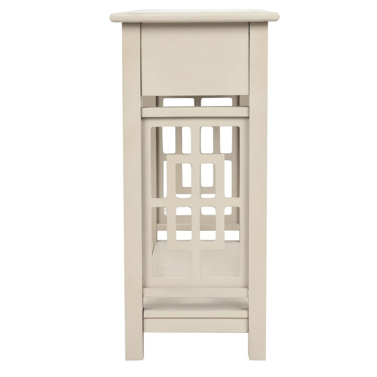 [US Warehouse] Entryway Accent Sofa Table Storage and Displaying Decor Console Table with 2 Drawers and Bottom Shelf, Size: 91 x 36 x 76cm