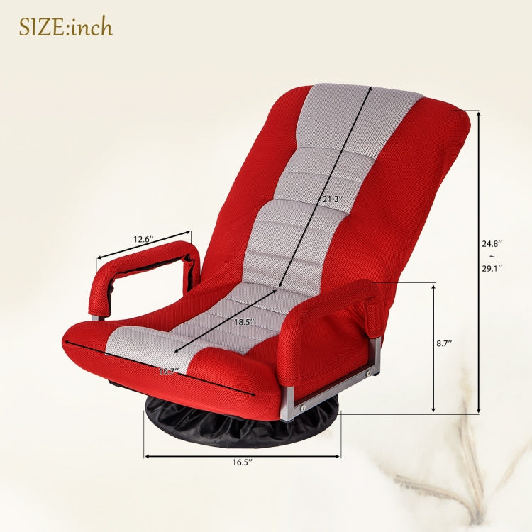 [US Warehouse] Adjustable 7-Position Floor Chairs Folding Sofa Lounger