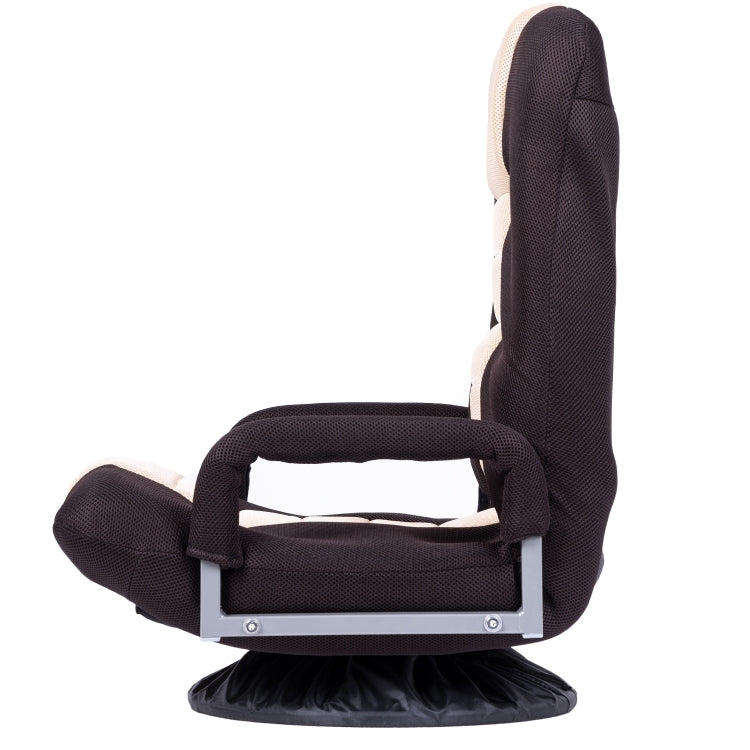 [US Warehouse] Adjustable 7-Position Floor Chairs Folding Sofa Lounger
