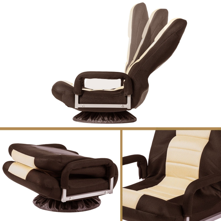 [US Warehouse] Adjustable 7-Position Floor Chairs Folding Sofa Lounger
