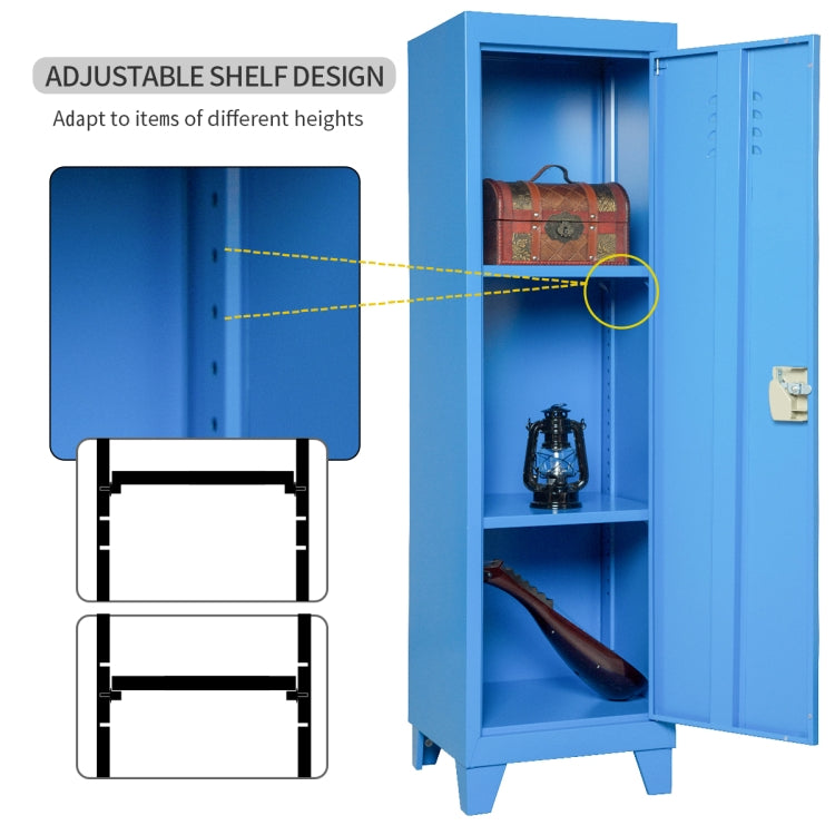 [US Warehouse] Kids Bedroom Storage Locker with 2 Adjustable Shelves, Size: 38 x 38 x 137cm