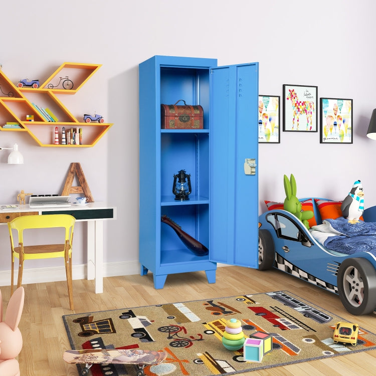 [US Warehouse] Kids Bedroom Storage Locker with 2 Adjustable Shelves, Size: 38 x 38 x 137cm