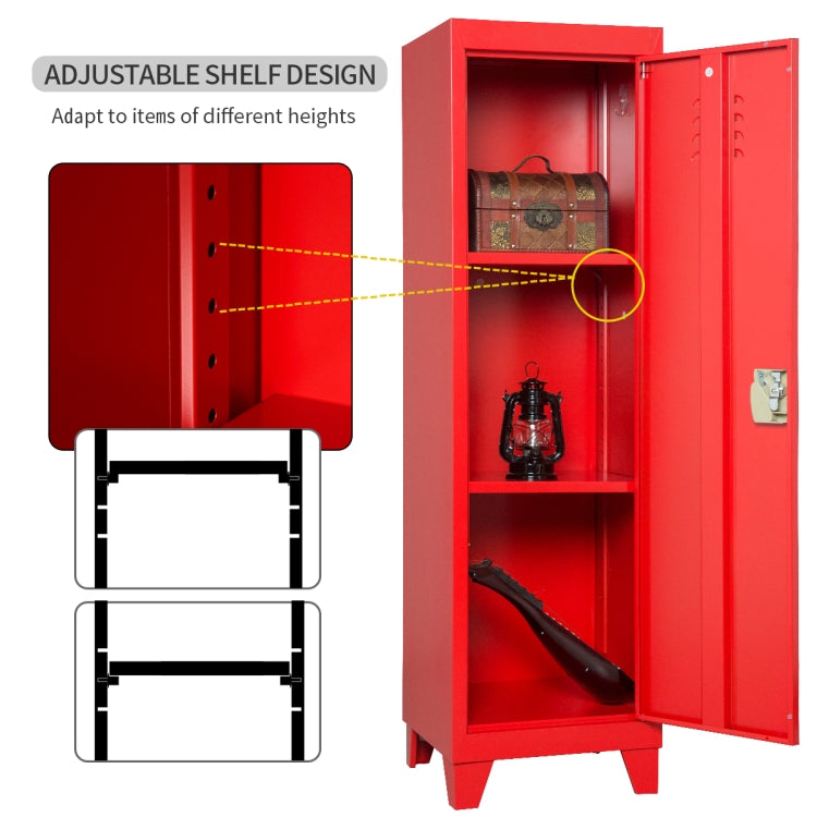 [US Warehouse] Kids Bedroom Storage Locker with 2 Adjustable Shelves, Size: 38 x 38 x 137cm