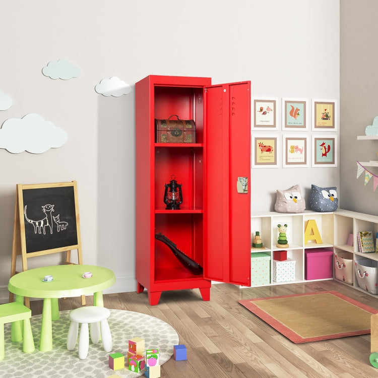 [US Warehouse] Kids Bedroom Storage Locker with 2 Adjustable Shelves, Size: 38 x 38 x 137cm