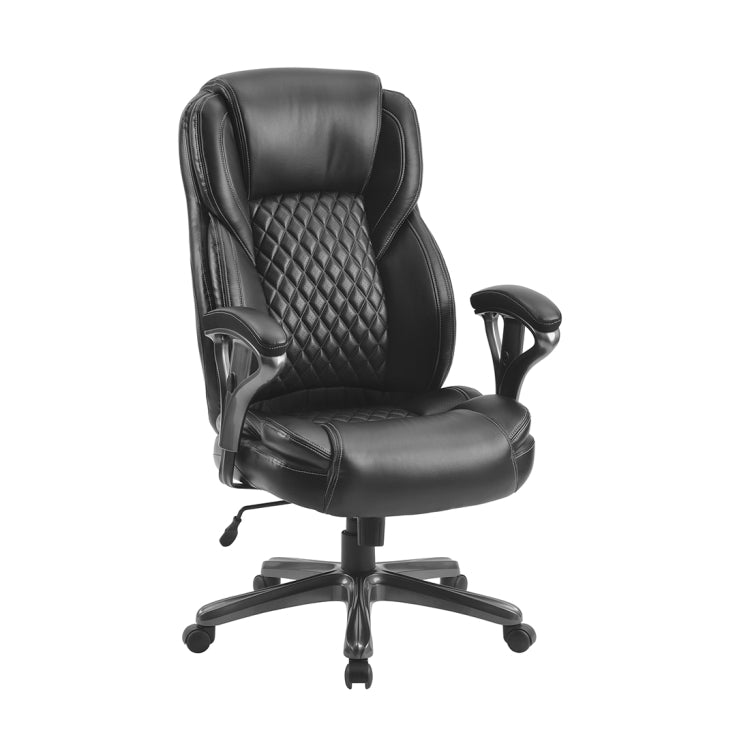 [US Warehouse] Home Office PU Leather High Back Office Chairs Ergonomic Computer Chairs