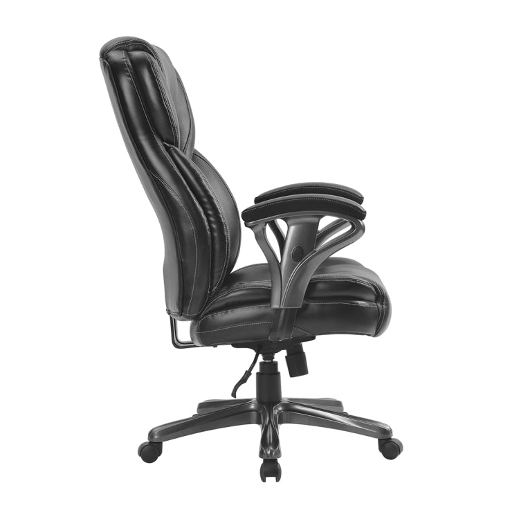 [US Warehouse] Home Office PU Leather High Back Office Chairs Ergonomic Computer Chairs