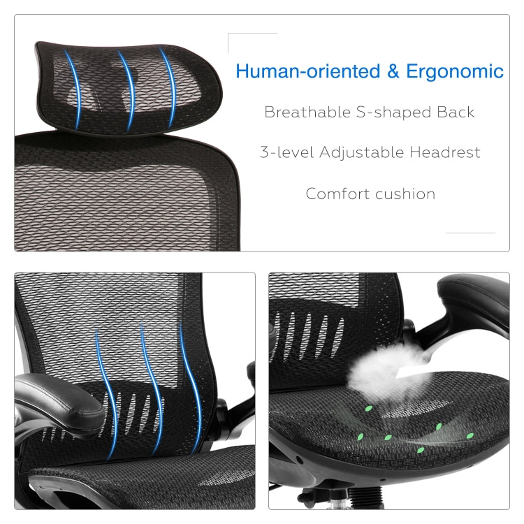 [US Warehouse] Ergonomic Mesh Adjustable Home Desk Office Chairs