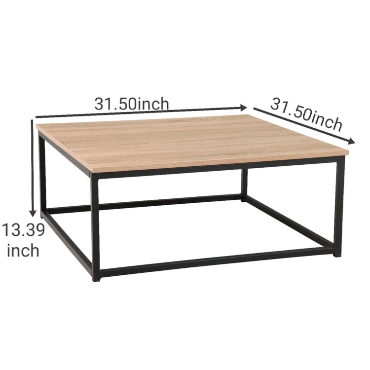 [US Warehouse] Square Coffee Table, Size: 80 x 80 x 34cm(Oak)