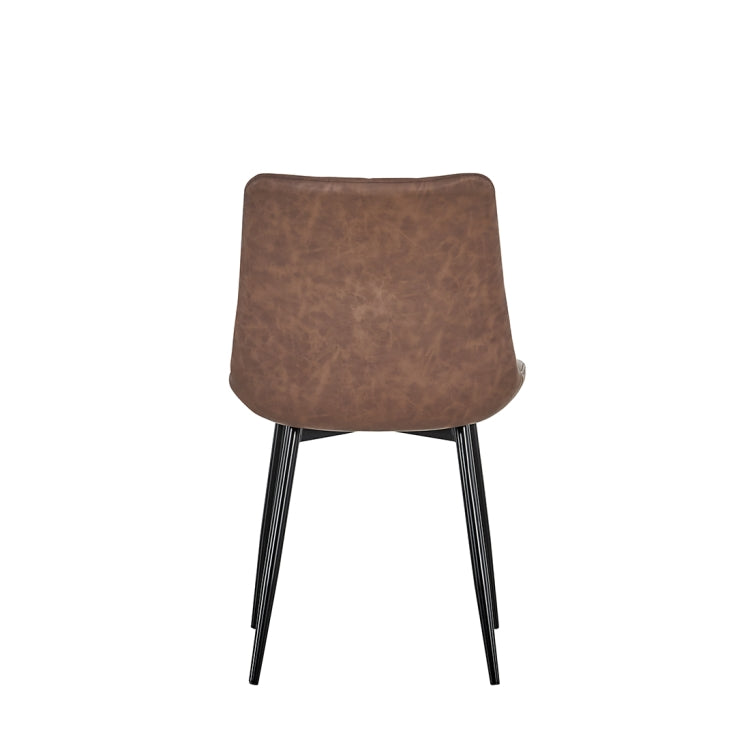 [US Warehouse] 4 PCS / Set PU + Soft Upholstery Breathable and Comfortable Dining Chairs