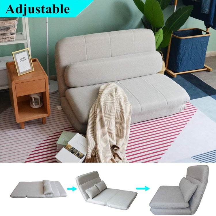 [US Warehouse] Foldable Rest Room Floor Chairs Sofa Bed Mattress Recliner (Gray)