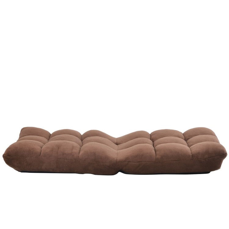 [US Warehouse] Fabric Upholstered Folding Lazy Sofa Chair Adjustable Floor Sofa Chair