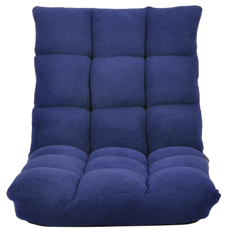 [US Warehouse] Fabric Upholstered Folding Lazy Sofa Chair Adjustable Floor Sofa Chair