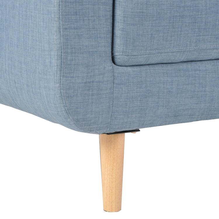 [US Warehouse] Modern Fabric Accent Arm Lounge Chairs for Living Room (Blue)