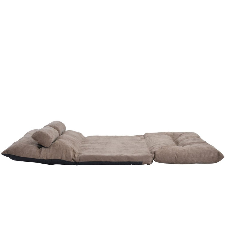 [US Warehouse] Leisure Adjustable Folding Sofa Bed with Two Pillows