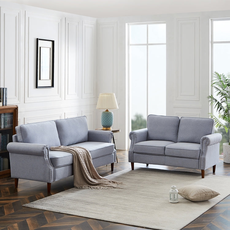 [US Warehouse] Modern Simplicity 2P+3P Living Room Sofa(Gray)