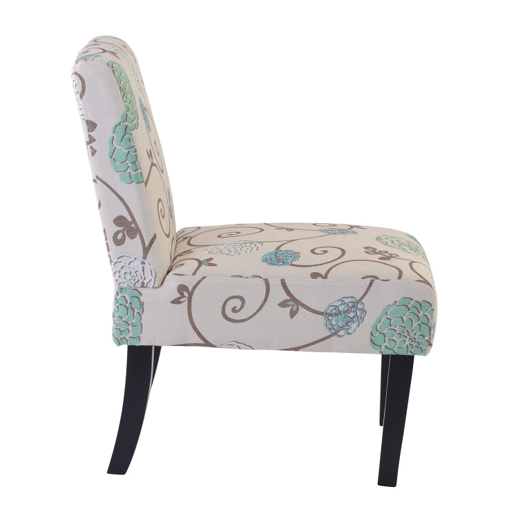 [US Warehouse] 2 PCS Upholstered Armless Accent Living Room Chairs