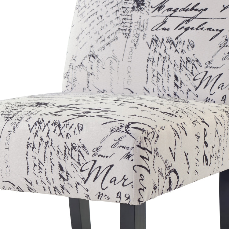 [US Warehouse] 2 PCS Upholstered Armless Accent Living Room Chairs