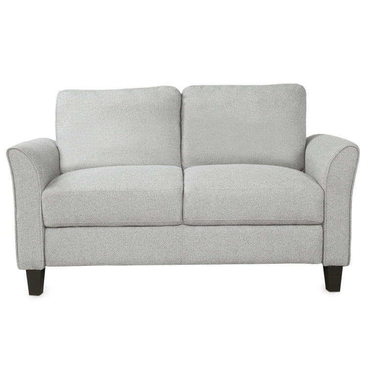 [US Warehouse] Living Room Furniture Double Seat Sofa(Light Grey)