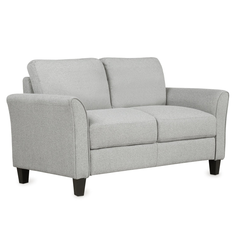 [US Warehouse] Living Room Furniture Double Seat Sofa(Light Grey)