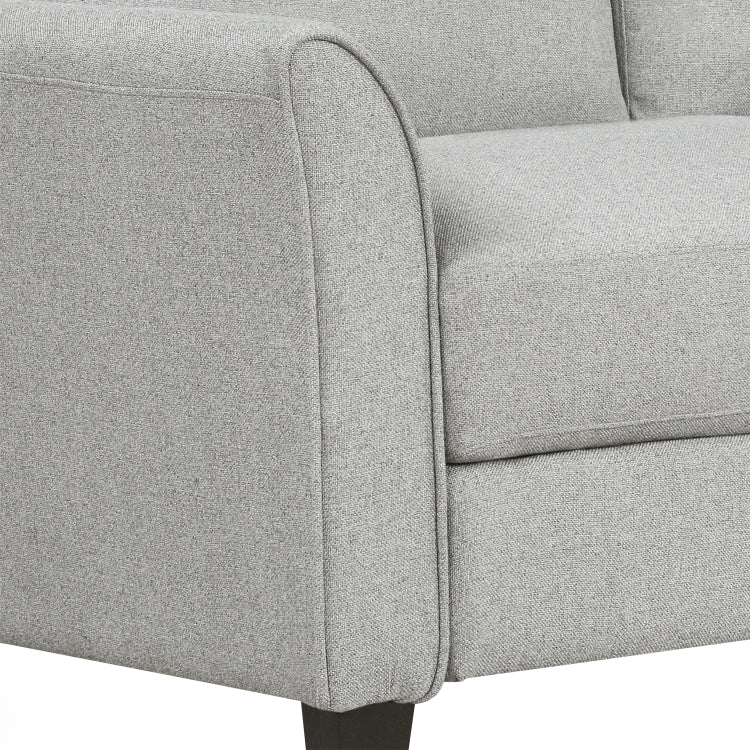[US Warehouse] Living Room Furniture Double Seat Sofa(Light Grey)