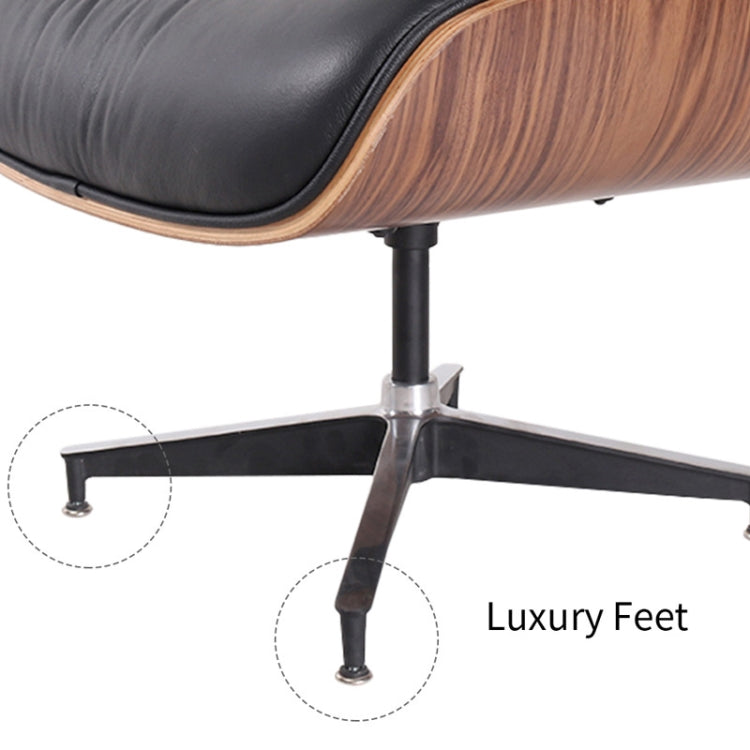 [AUS Warehouse] TY-303 Walnut Study Chair Nordic Leather Sofa Chair Recliner