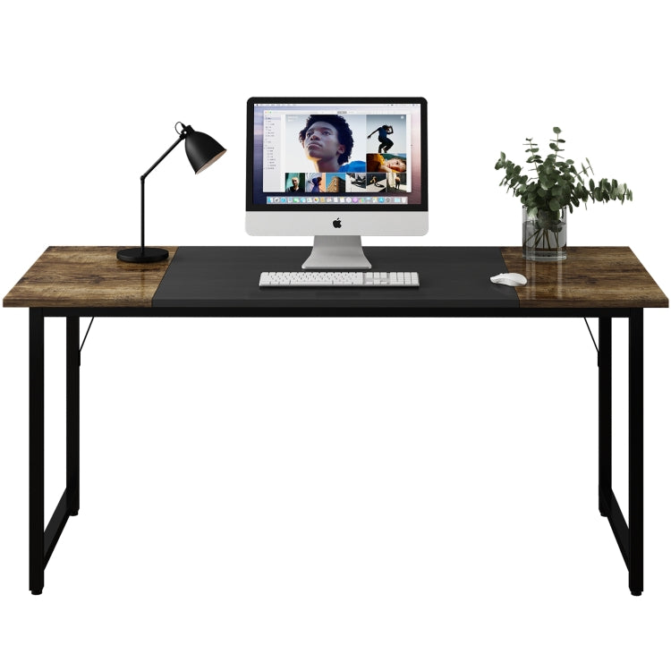 [US Warehouse] Metal Frame Wooden Computer Desk Study Desk, Size: