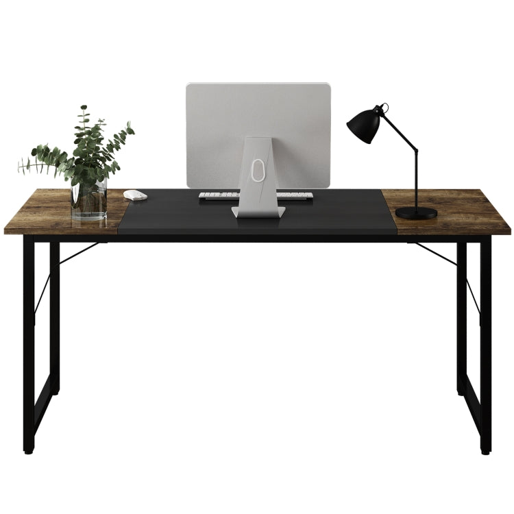 [US Warehouse] Metal Frame Wooden Computer Desk Study Desk, Size: