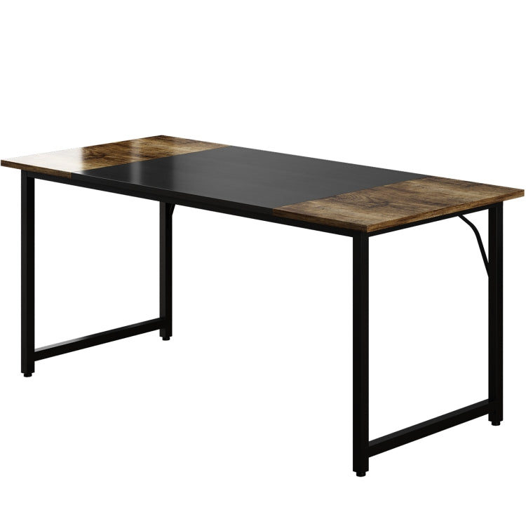 [US Warehouse] Metal Frame Wooden Computer Desk Study Desk, Size: