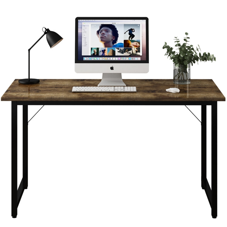 [US Warehouse] Metal Frame Wooden Computer Desk Study Desk, Size: