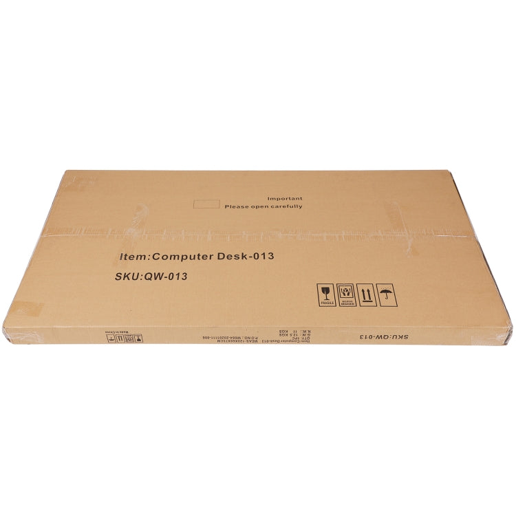 [US Warehouse] Metal Frame Wooden Computer Desk Study Desk, Size: