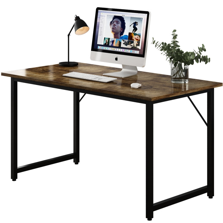 [US Warehouse] Metal Frame Wooden Computer Desk Study Desk, Size: