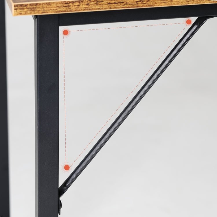 [US Warehouse] Metal Frame Wooden Computer Desk Study Desk, Size: