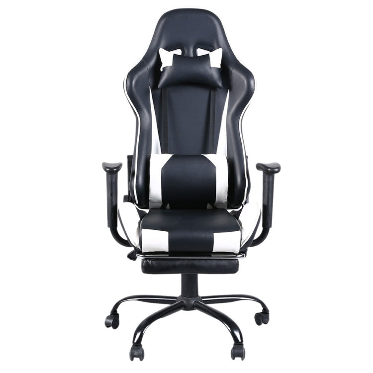 [US Warehouse] High Back Racing Gaming Chairs with Footrest Tier, Size: 20.47x20.8 inch