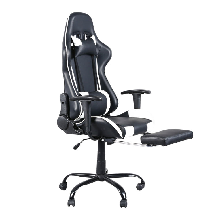 [US Warehouse] High Back Racing Gaming Chairs with Footrest Tier, Size: 20.47x20.8 inch