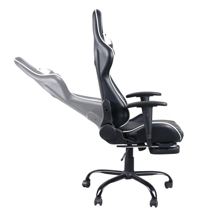 [US Warehouse] High Back Racing Gaming Chairs with Footrest Tier, Size: 20.47x20.8 inch