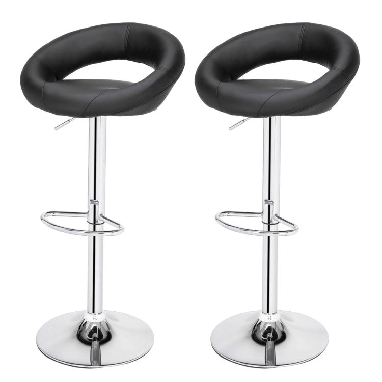 [US Warehouse] 2 PCS Moon Bay Round Cushion Computer Chairs Bar Lift Chairs